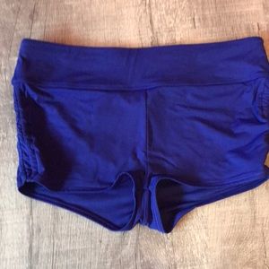 Athleta royal blue running booty shorts medium
